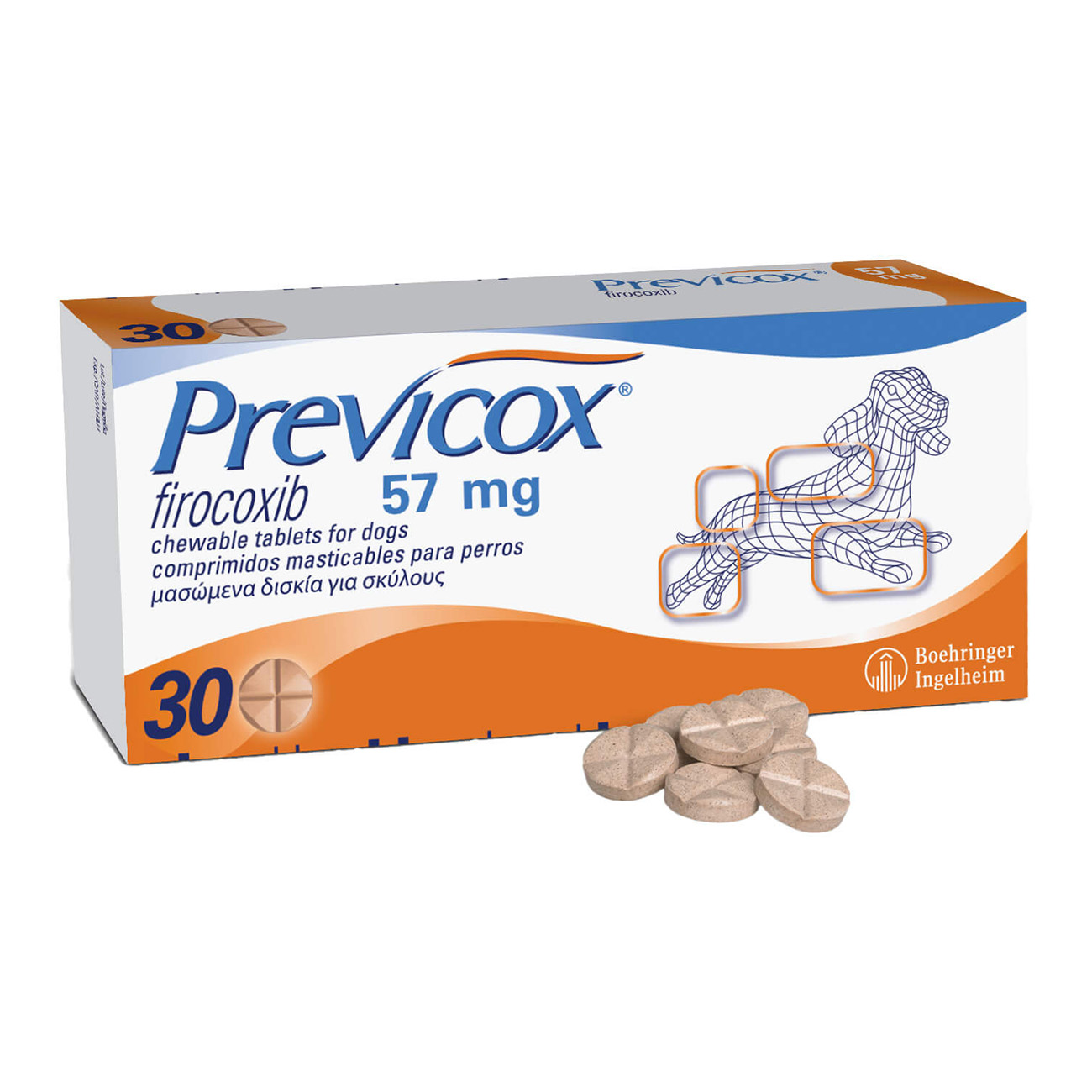 Превикокс для собак 57 мг 30 таблеток